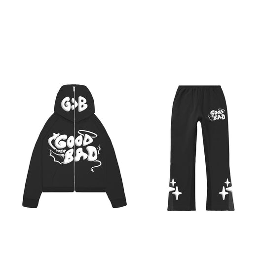 GOOD OVER BAD SWEATSUIT PUFF PRINT